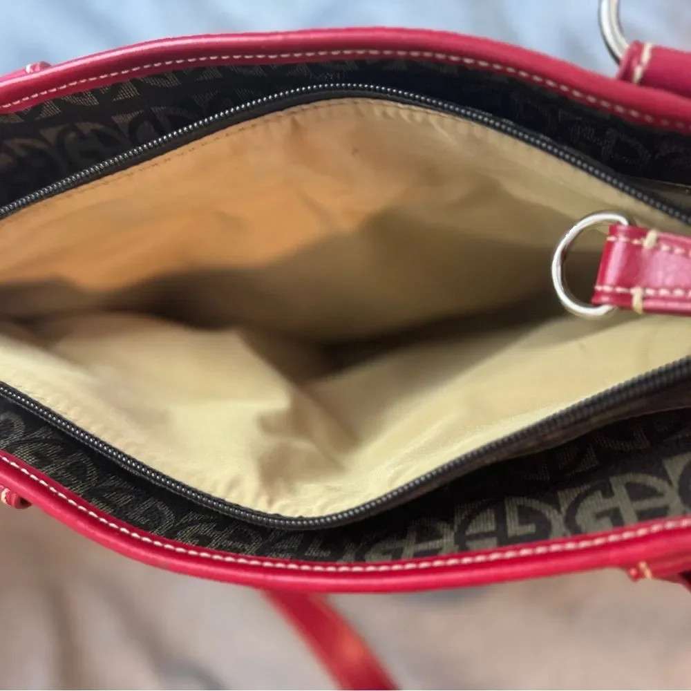 Giani Bernini Red Leather Hobo Bag
